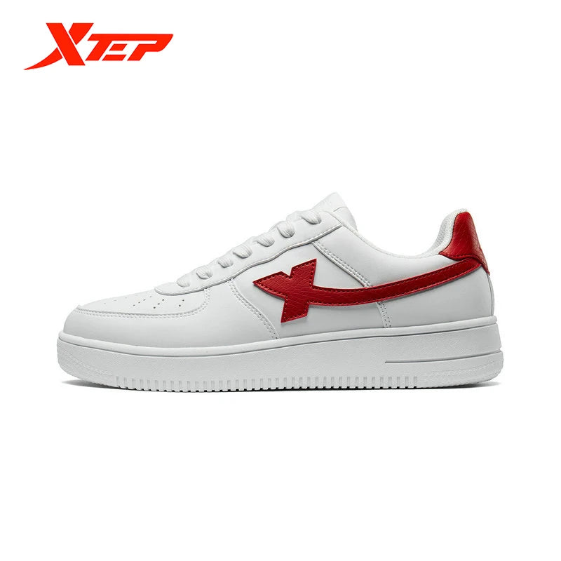 Xtep Women Men Skateboarding Shoes Non-Slip Casual White Couple Skate Sneakers Male Female Luxury Brand Shoes 881219319851
