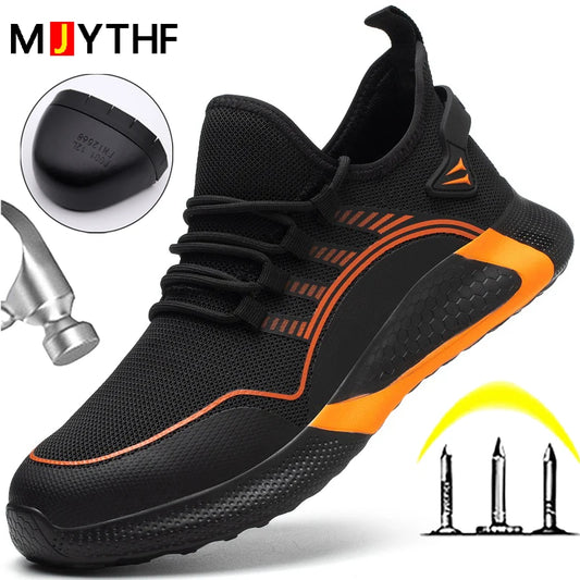 Work Sneakers Fashion Safety Shoes Anti-smash Anti-puncture Indestructible Shoes