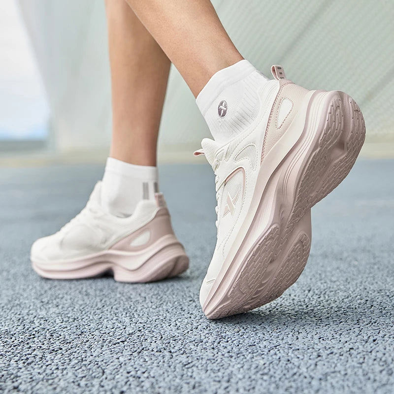 XTEP Running Shoes For Women 2026 Summer New Elastic Comfortable