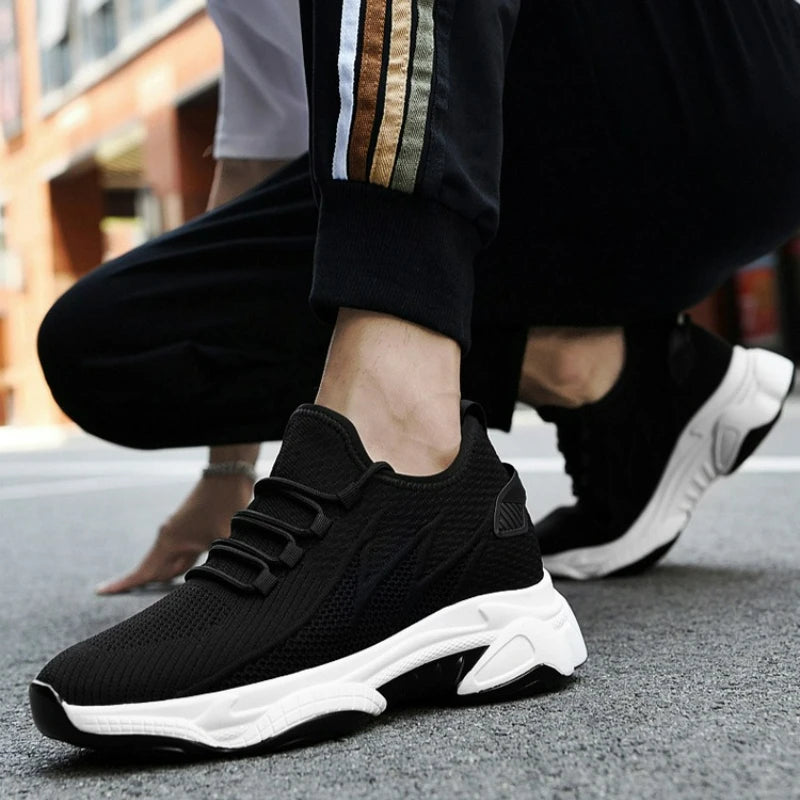 Men's Shoes 10cm Height Increase Sneakers Outdoor Breathable Casual Shoes