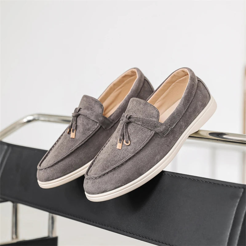 Men's Casual Shoes Leather Loafers Classic British Style Men Shoes Lightweight Soft