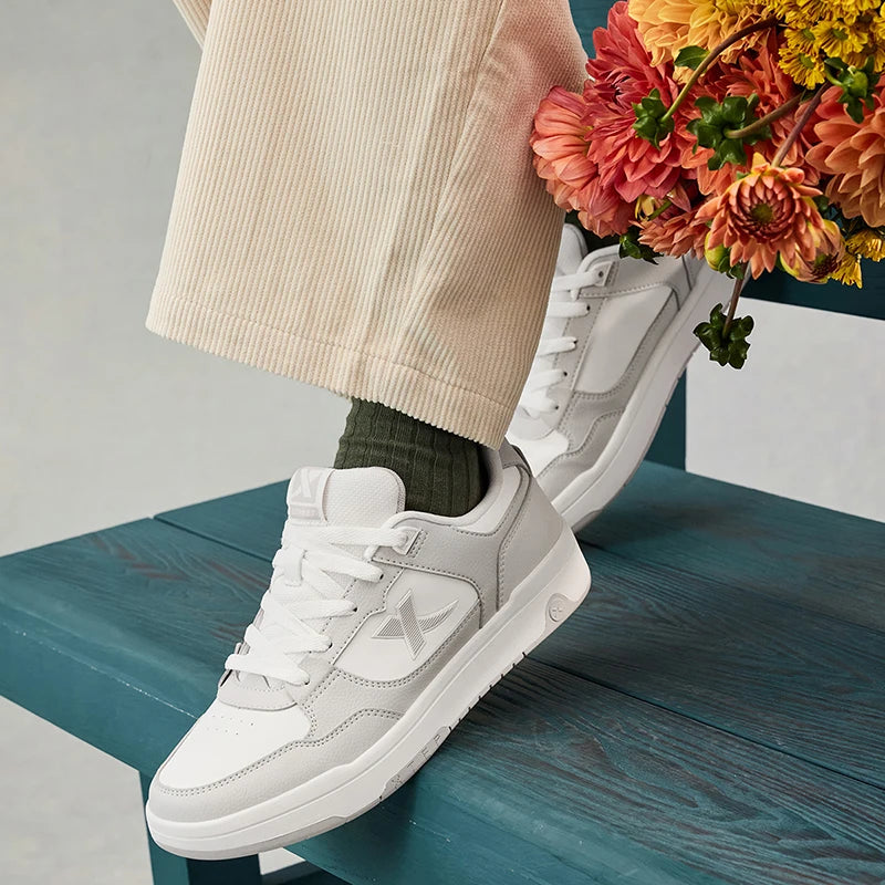 Xtep Skateboarding Shoes For Women  Winter Wear-Resistant Skate Shoes