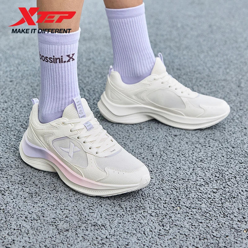 XTEP Running Shoes For Women 2026 Summer New Elastic Comfortable
