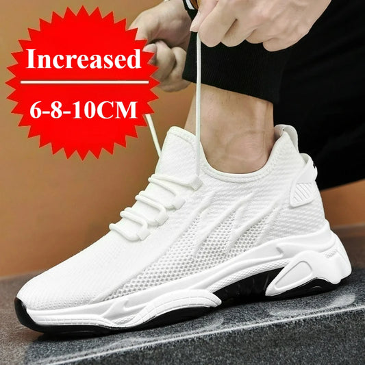 Men's Shoes 10cm Height Increase Sneakers Outdoor Breathable Casual Shoes