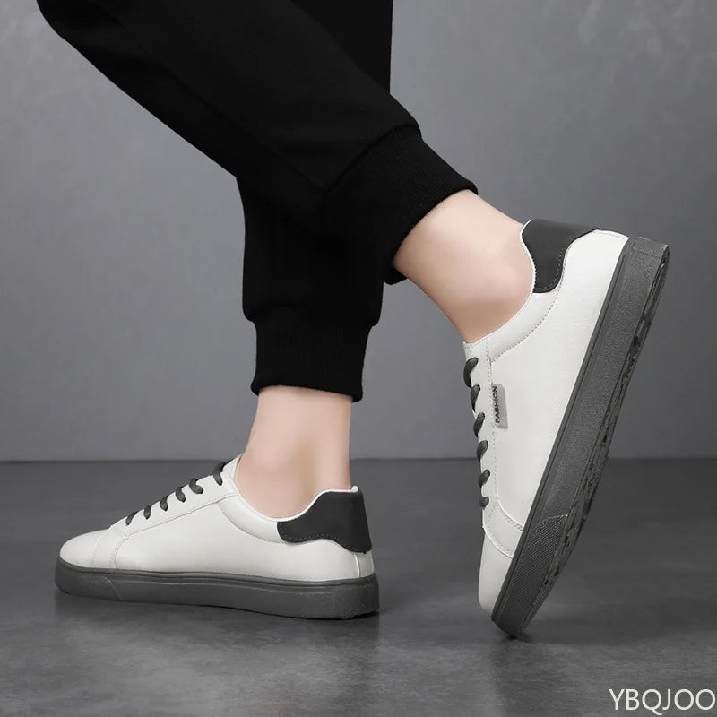 Autumn new men's fashionable versatile flats Lightweight breathable lace up sports men's shoes