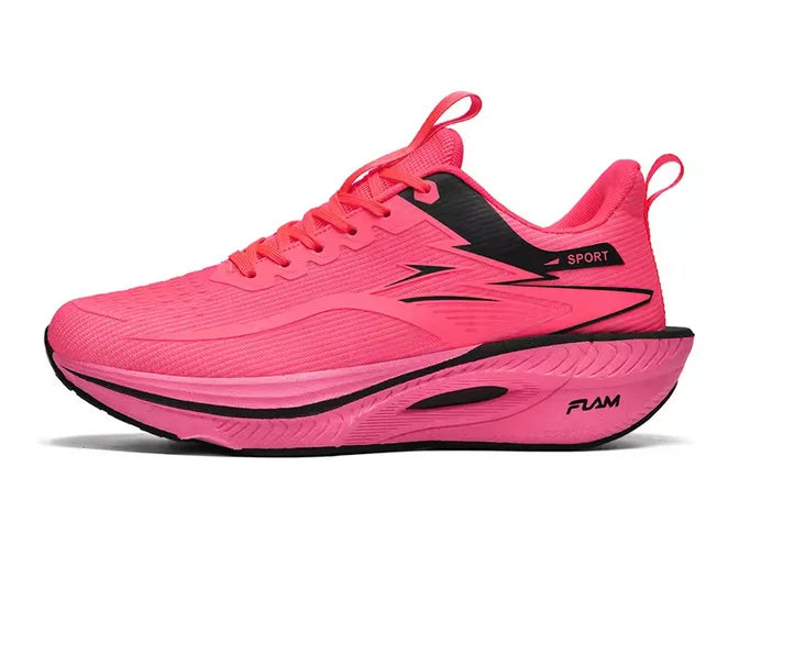 Marathon Men Sports Running Shoes Carbon Board Air Cushion Breathable Lightweight