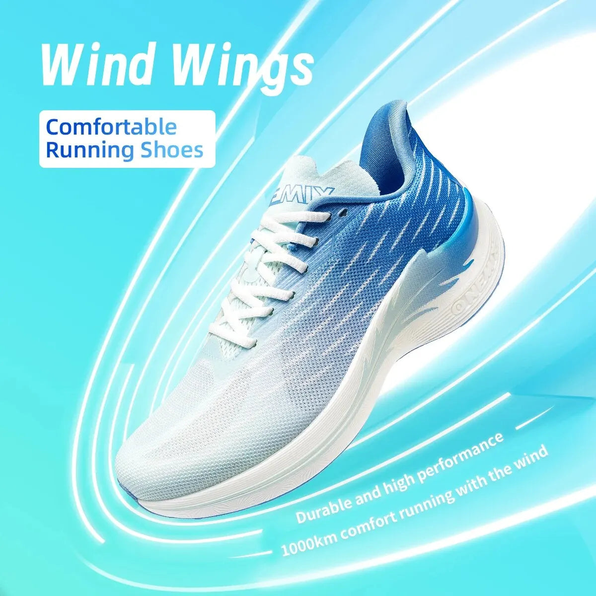 Onemix New Breathable Speed Running Shoes Men