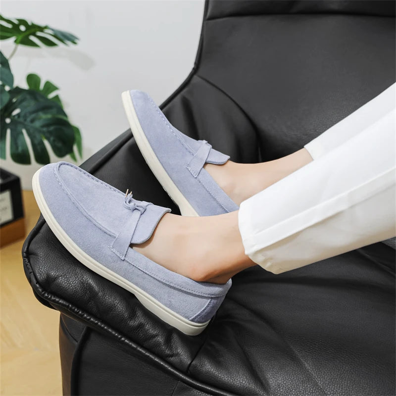 Men's Casual Shoes Leather Loafers Classic British Style Men Shoes Lightweight Soft