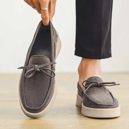 Summer Designer Men's Loafers Suede Leather Men Casual Shoes Breathable