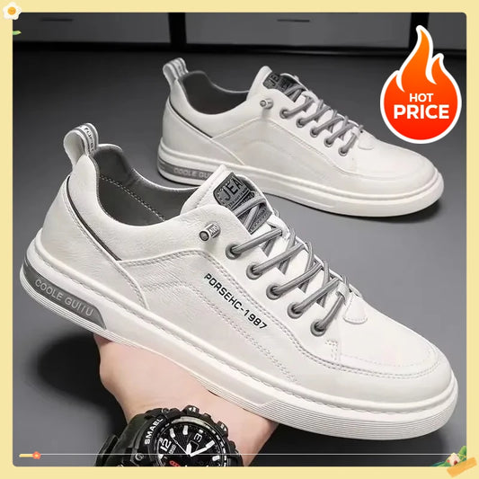 Trendy Versatile Shoes - Men's Spring New Breathable White Shoes
