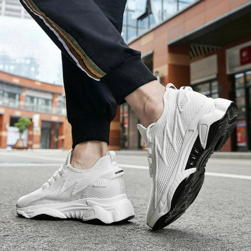 Men's Shoes 10cm Height Increase Sneakers Outdoor Breathable Casual Shoes