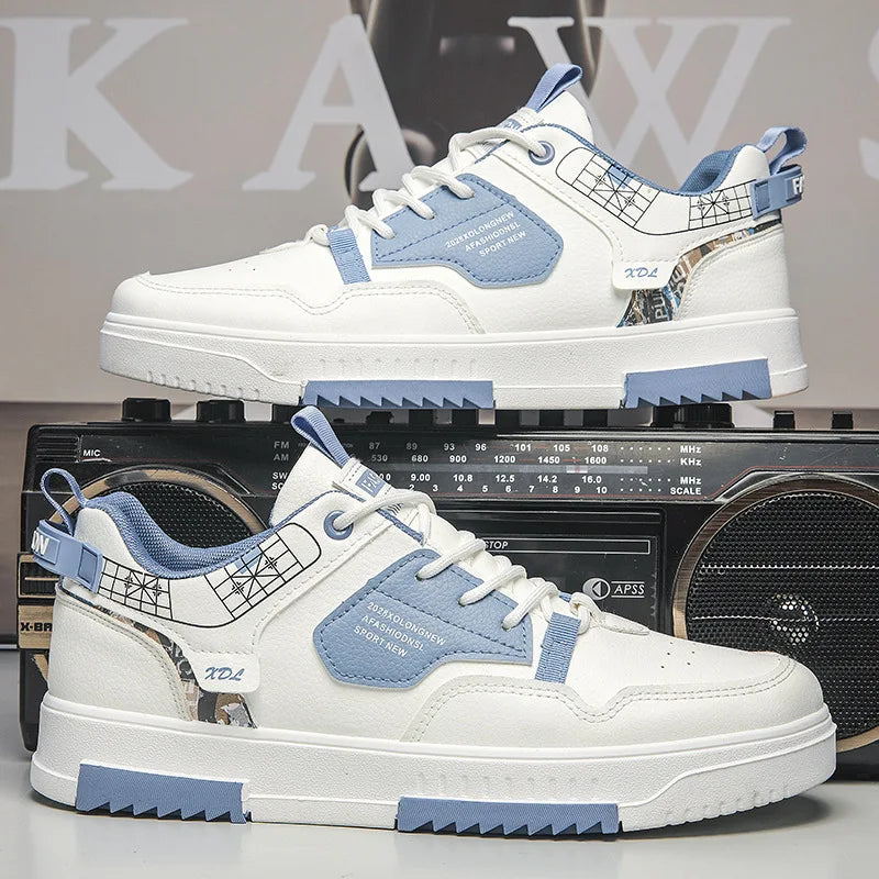 Men Casual Sneakers PU Leather Quality Breathable Comfortable Outdoor Footwear