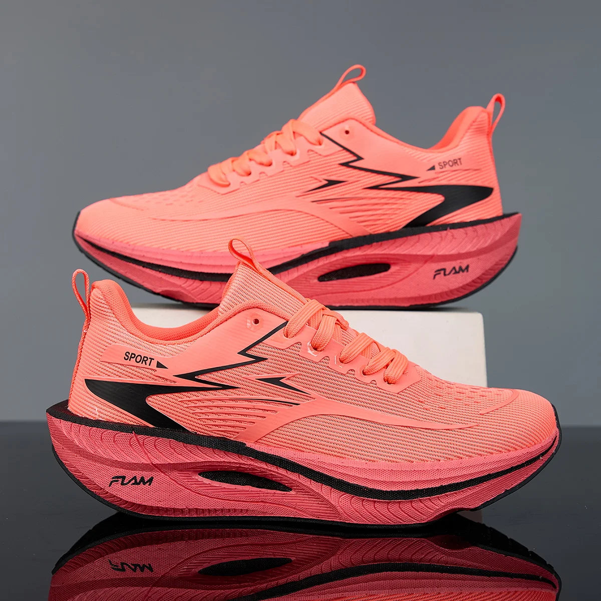 Men Sports Running Shoes Casual Marathon Breathable Lightweight