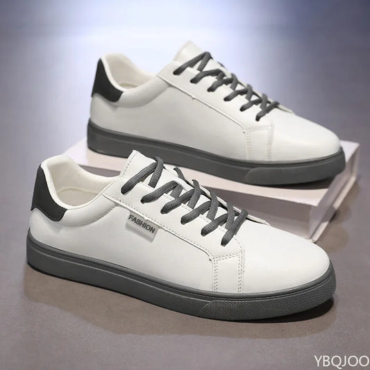 Autumn new men's fashionable versatile flats Lightweight breathable lace up sports men's shoes